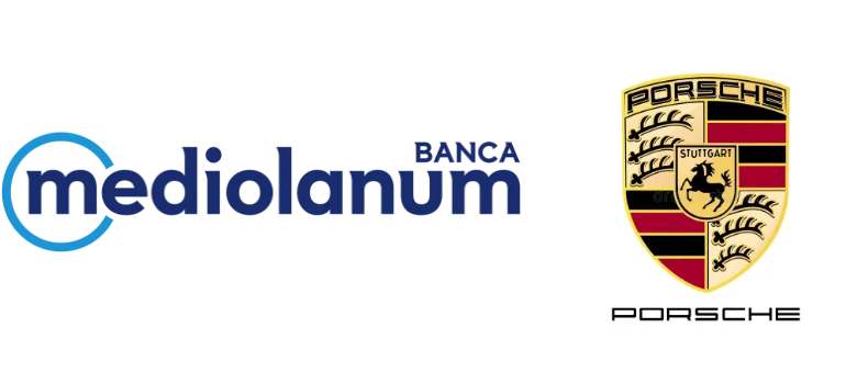 logo mediolanum e logo porsche